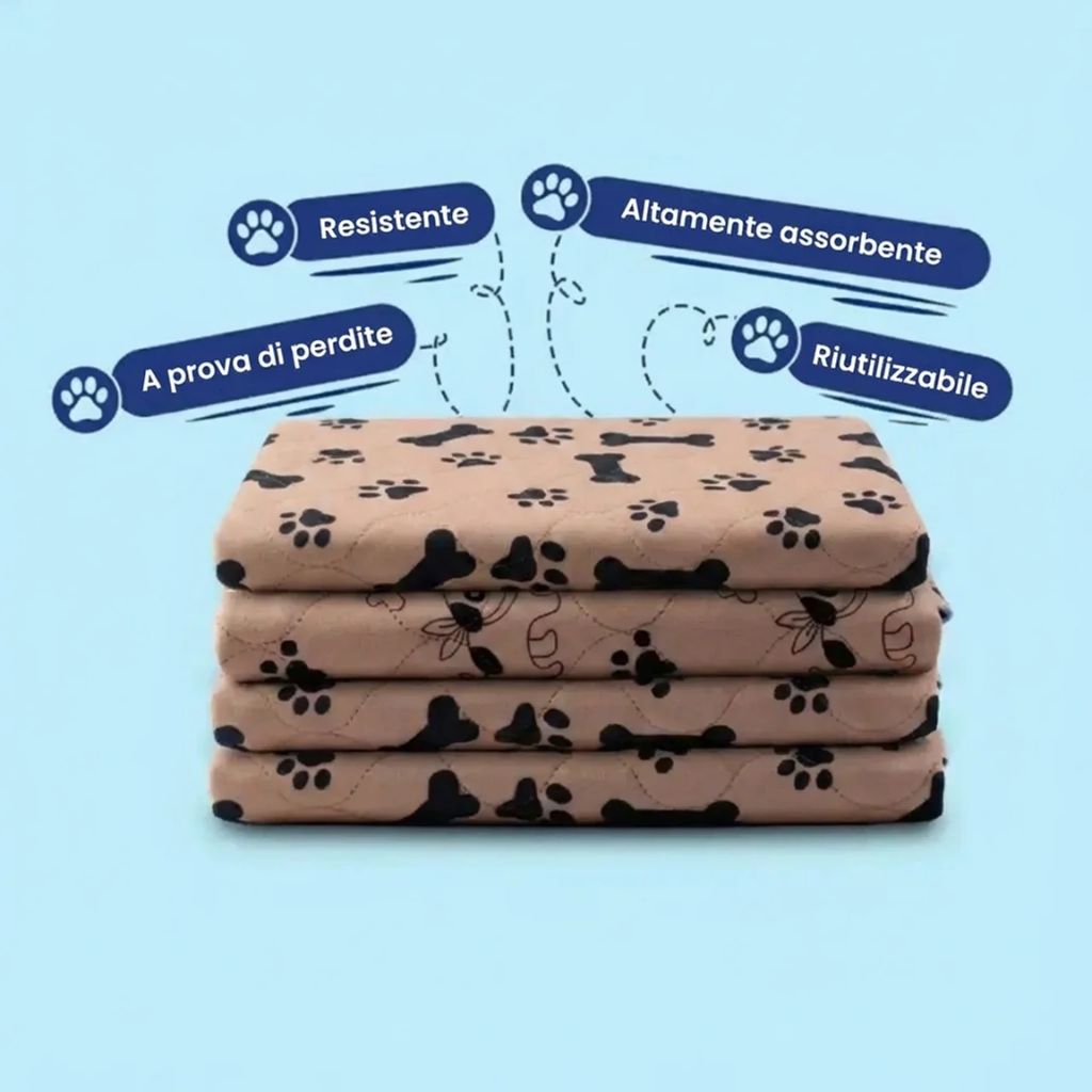 SmartPet - Tappetino igienico, assorbente e lavabile per cani e cuccioli
