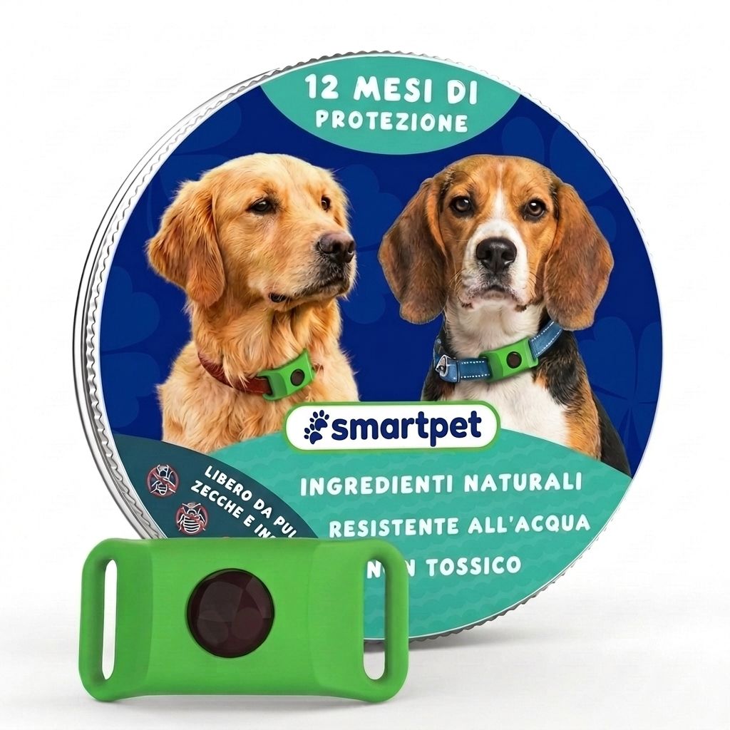 SmartPet - Ciondolo Antipulci e Zecche per Cani