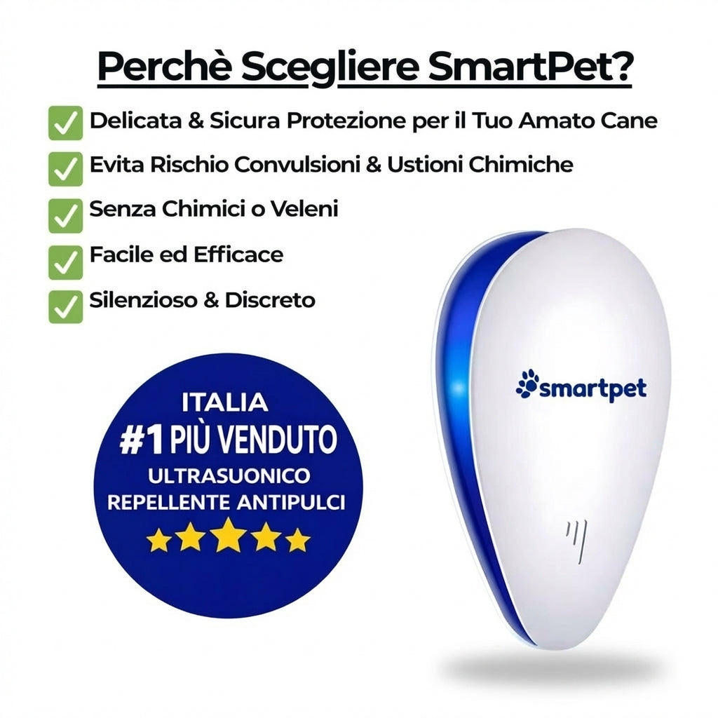SmartPet – Repellente Antiparassiti per Pulci e Zecche