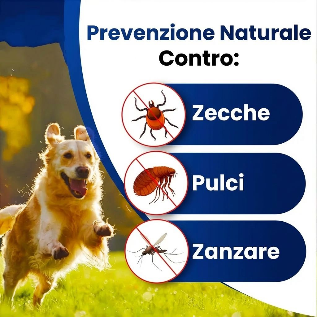 SmartPet - Ciondolo Antipulci e Zecche per Cani